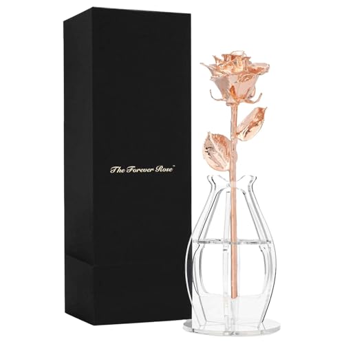 Rose Gold Dipped Rose (With Phantom Vase & Bloom Box)