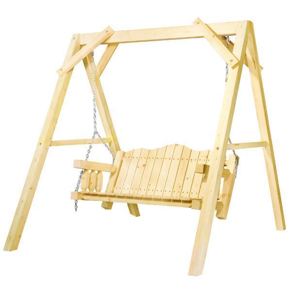 Homestead A-Frame Lawn Swing - Heavy Duty Outdoor Garden Swing for Patio, Backyard, and Porch Relaxation