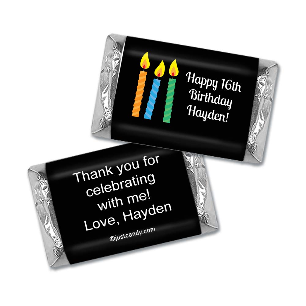 Personalized Miniature Chocolate Candy Favors for Birthday Parties - 75 Count Bulk Pack - Perfect for Party Favors, Goodie Bags & Special Events
