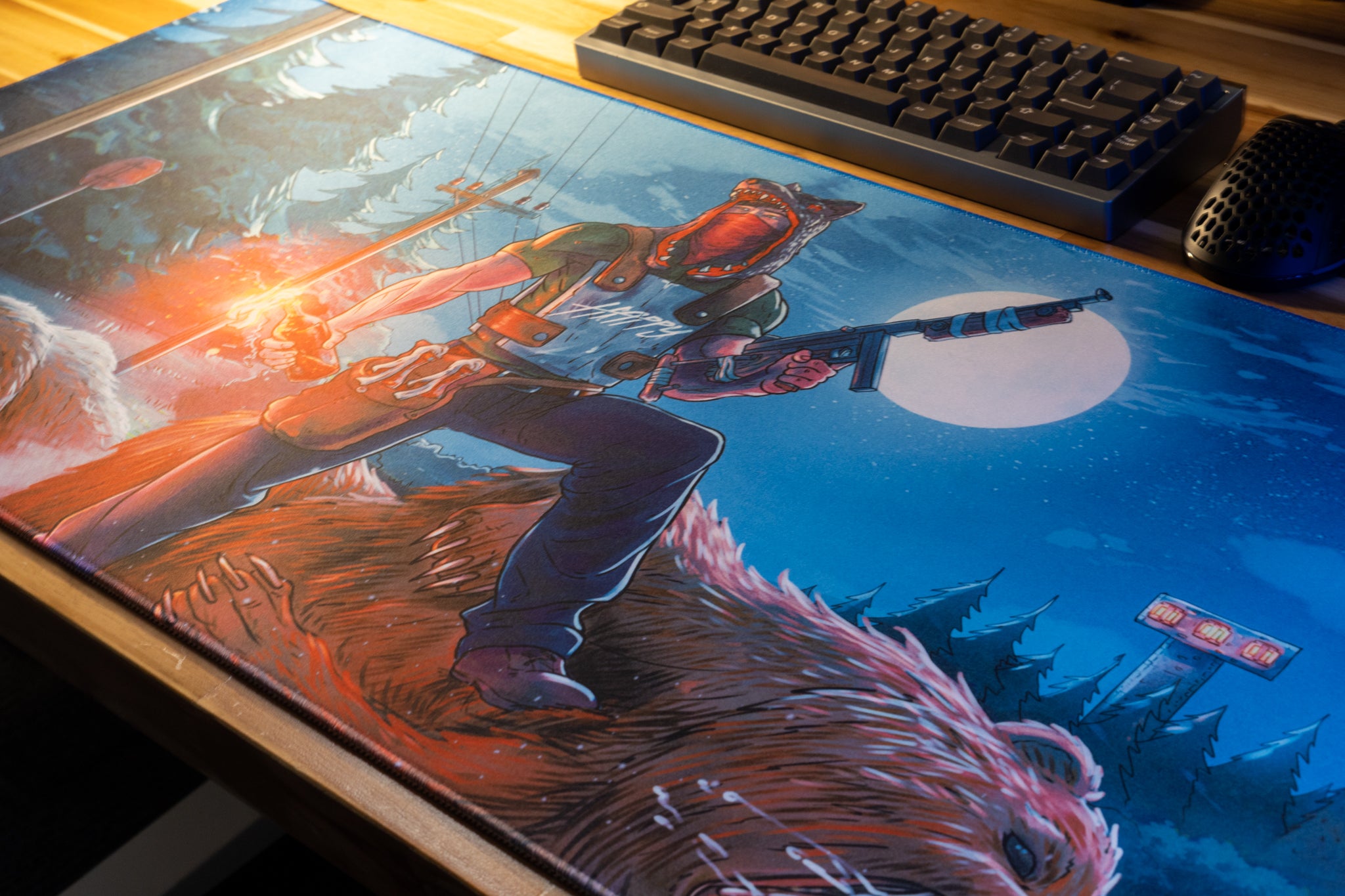 Rust XL Gaming Mouse Pad - Limited Edition Speedrunner Content Creator Collaboration - Perfect for Esports & PC Gaming