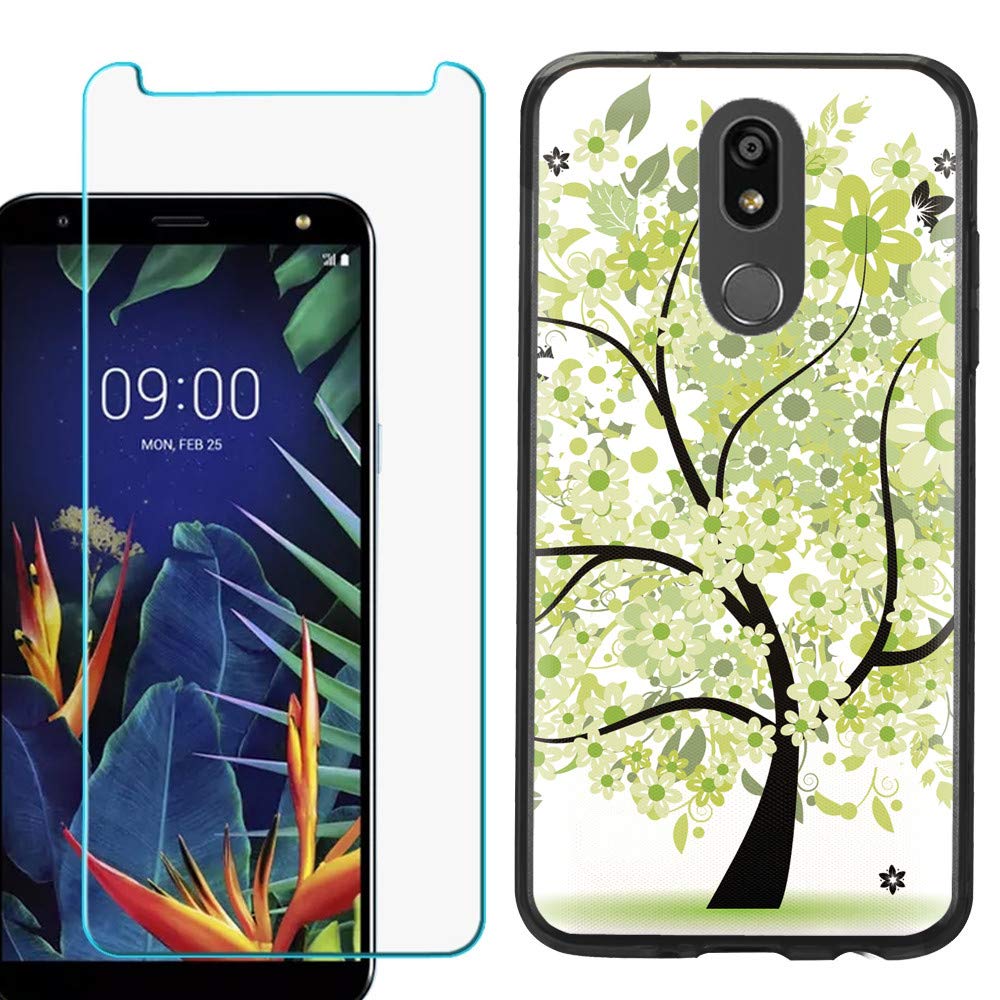 LG Solo LTE / Harmony 3 / LG K40 Phone Case - Slim Fit TPU Protective Cover with Tempered Glass Screen Protector (Black Bezel) | Shockproof & Scratch Resistant | Perfect for Everyday Use, Work & Outdoor Activities
