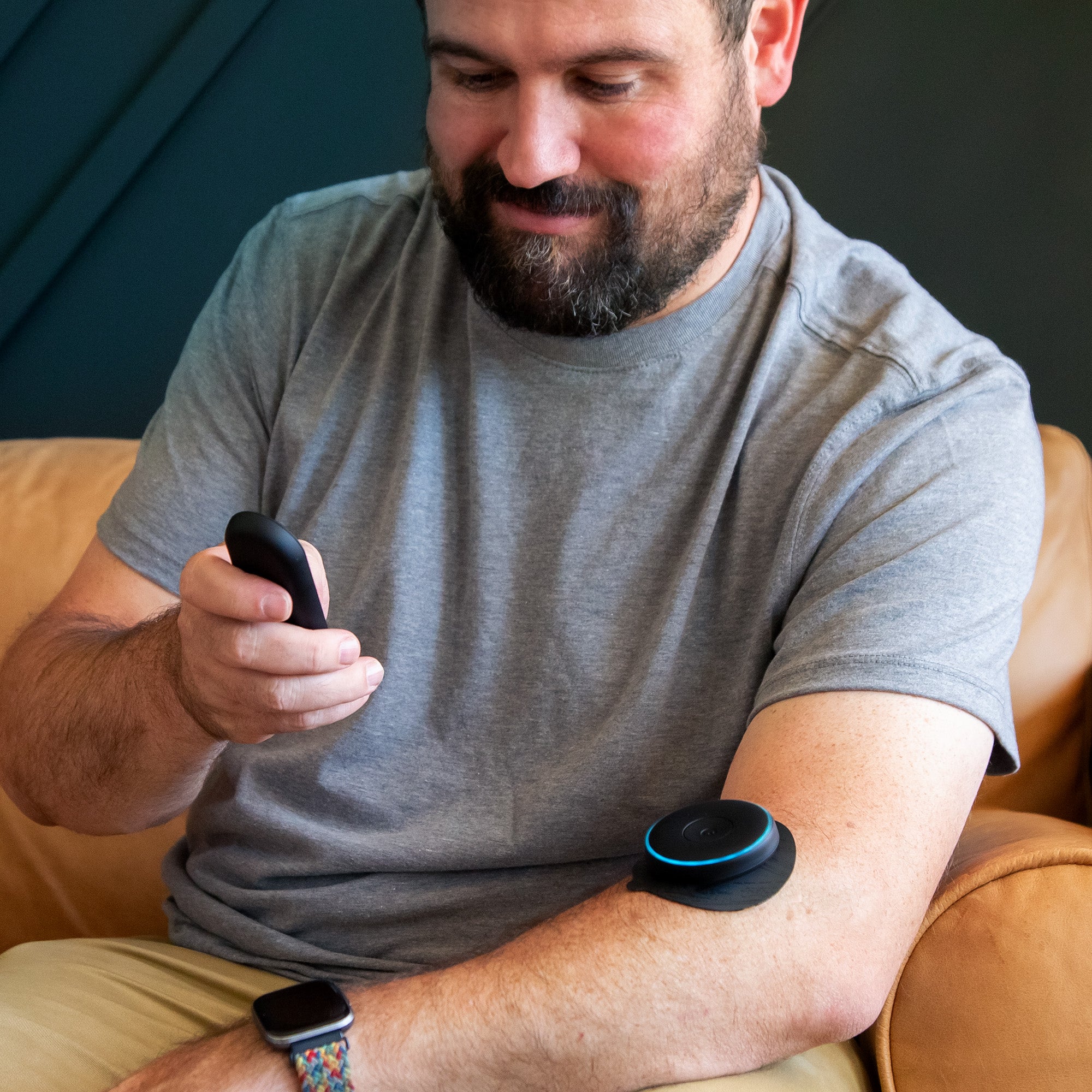 Chirp Halo Wireless Muscle Stimulator - Single Unit | TENS EMS Device for Pain Relief & Muscle Recovery | Perfect for Home, Gym & Physical Therapy