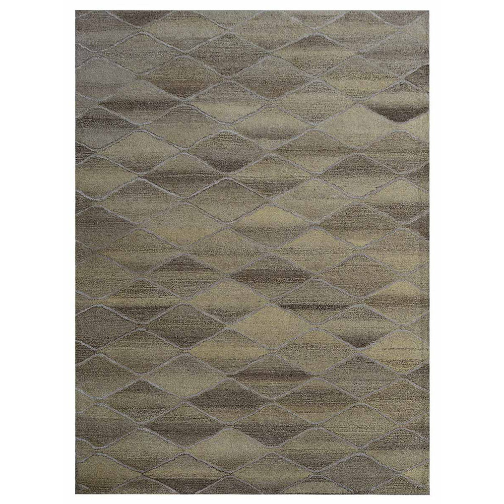 Facet Hand Tufted Rug - Soft Modern Geometric Area Rug for Living Room, Bedroom & Office - Non-Slip Durable Home Decor
