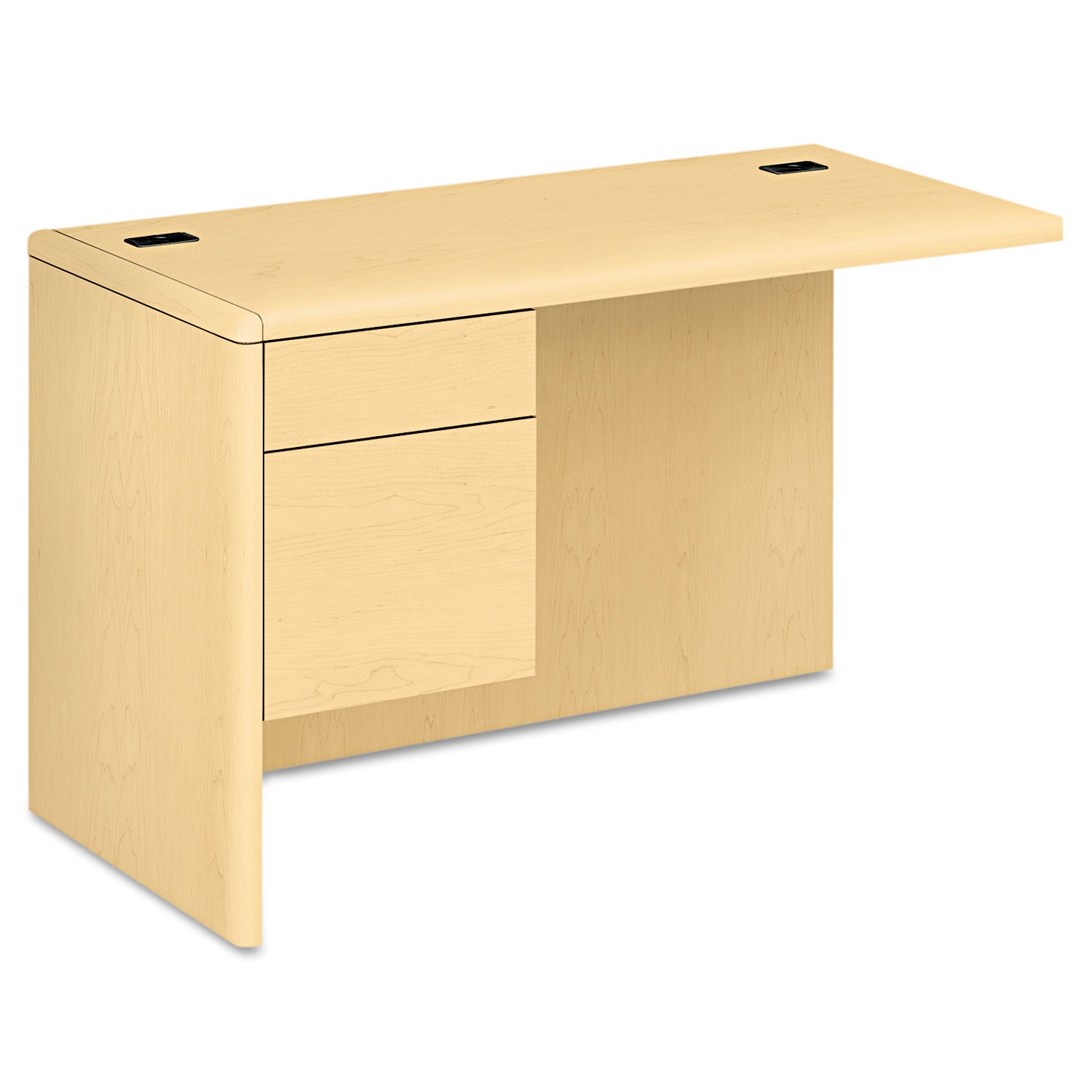 10700L Workstation Return with 3/4 Height Left Pedestal - 48
