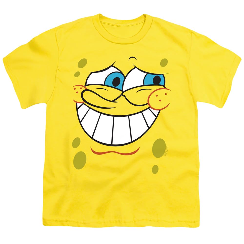 Spongebob Guilty Face T-Shirt for Kids - Funny Cartoon Graphic Tee for Boys & Girls | Birthday Gift, School Wear, Casual Outfit