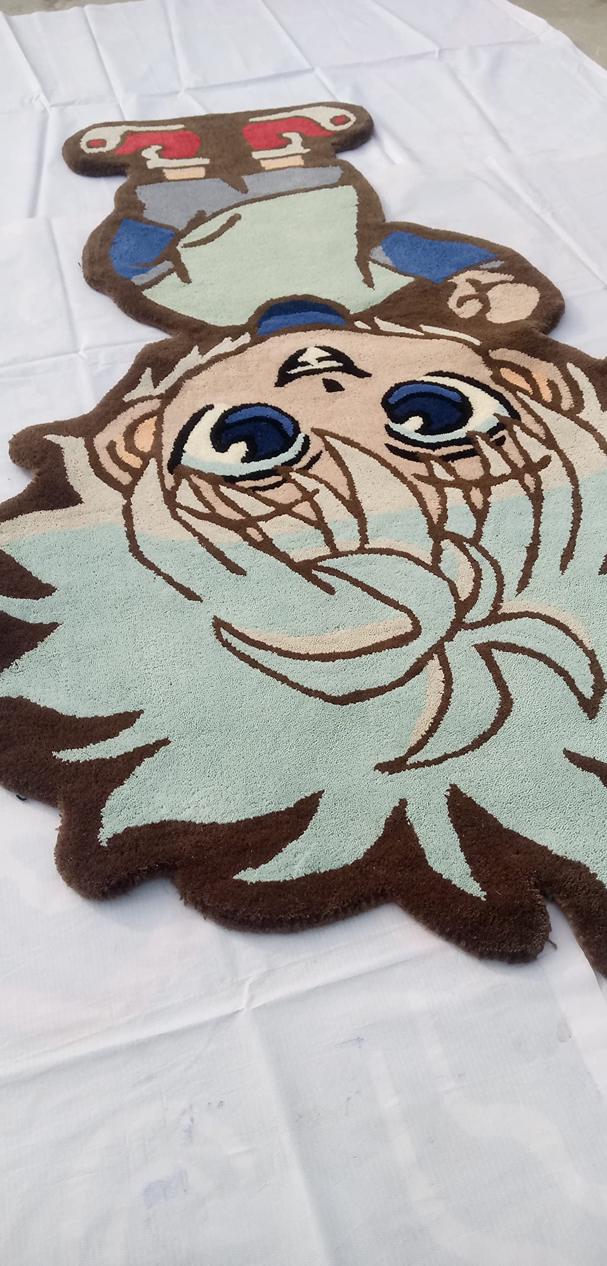 Anime Boy Cartoon Character Rug 3x5 ft - Soft Area Carpet for Living Room, Boys & Girls Bedroom Decor - Non-Slip Kids Floor Mat for Playroom, Dorm, Nursery - Cute Cartoon Design Home Accent