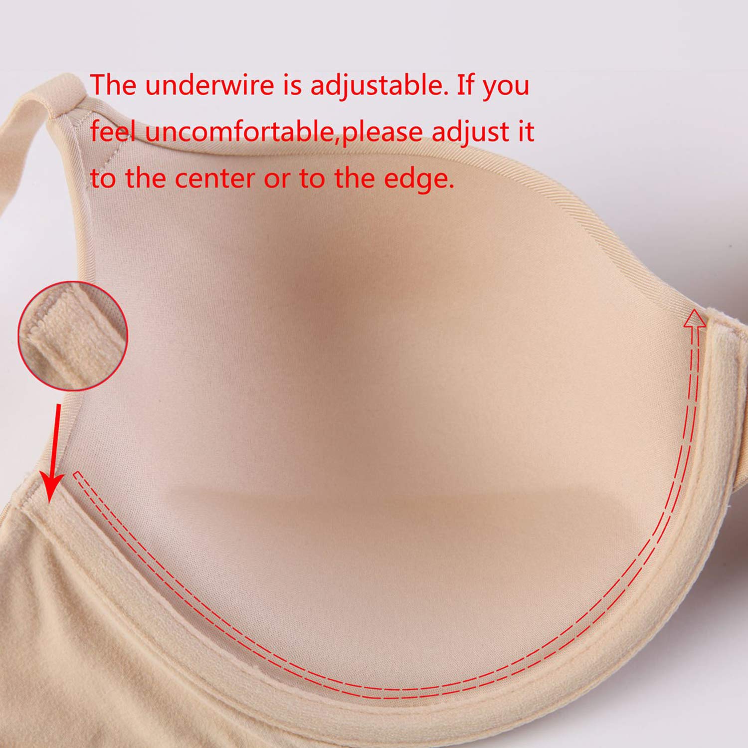 Wingslove Women's Classic Push-Up Bra with Underwire - Lightly Padded T-Shirt Bra for Everyday Comfort & Support | Perfect for Work, Gym & Casual Wear