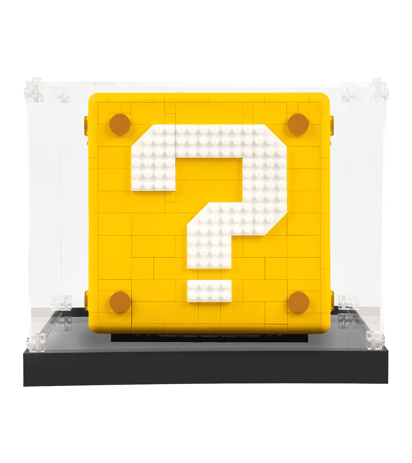 LEGO Super Mario 64 Question Mark 71395 Display Case - Clear Protective Showcase for Collectible Building Blocks - Perfect for Home Decor, Office Display & Gift Presentation