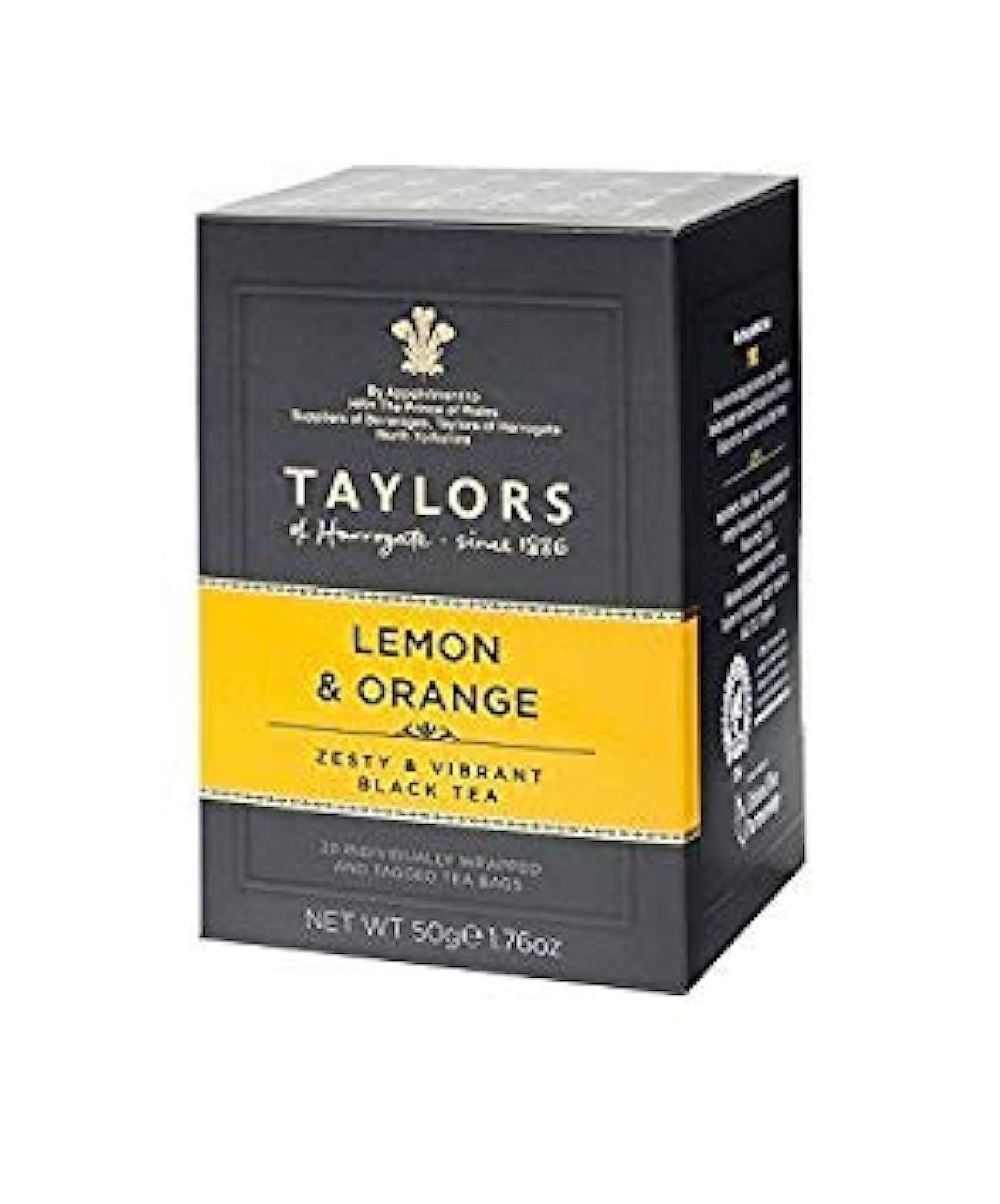 Taylor's of Harrogate Lemon & Orange Tea - Pack of 6 (20 Tea Bags) | Low Carb, Dairy Free, Vegan Friendly | Perfect for Afternoon Tea & Relaxation
