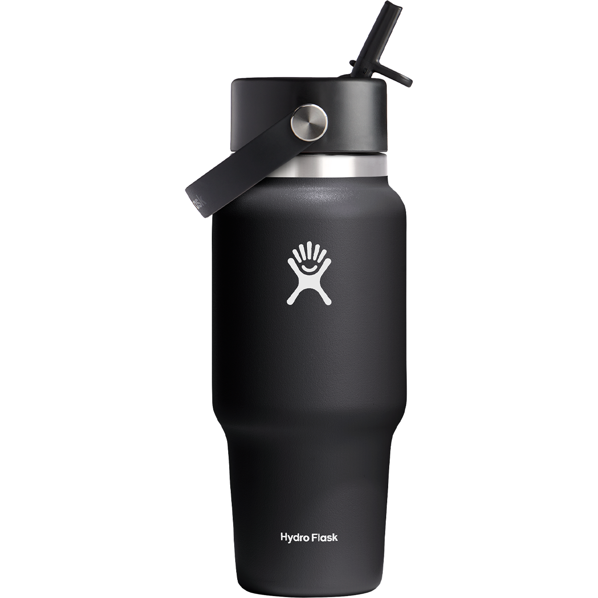 24 oz Wide Flex Straw Travel Bottle - Insulated Stainless Steel Water Bottle with Leak-Proof Lid for Gym, Hiking & Outdoor Activities