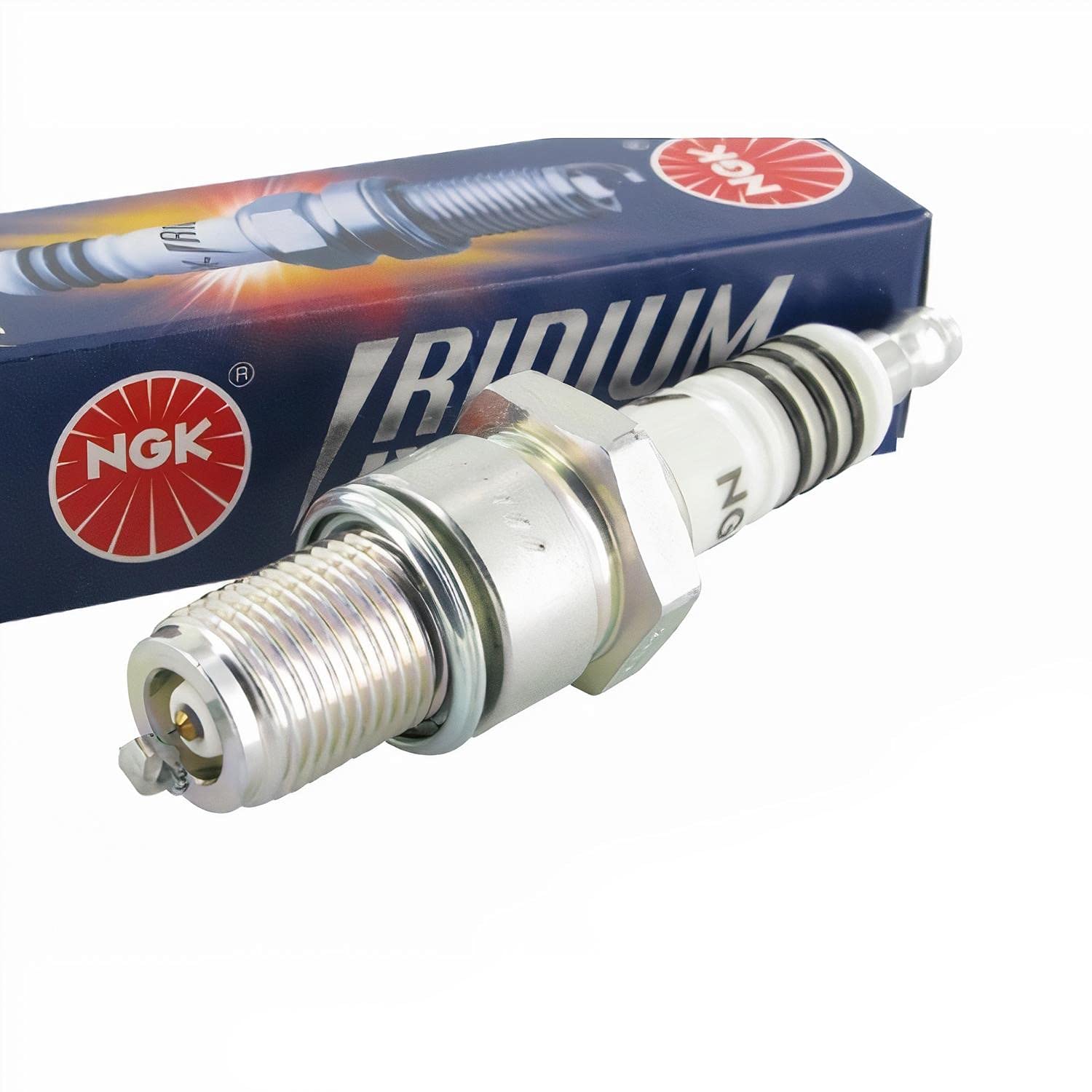 NGK Iridium BR9EIX Spark Plug for Yamaha YZ 50 H - High Performance Motorcycle Spark Plug for Off-Road Racing & Dirt Bikes