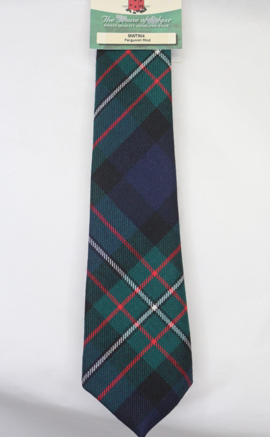 Ferguson Modern Tartan Tie - Premium House of Edgar Version | Classic Scottish Tartan Necktie for Men | Perfect for Weddings, Business Meetings & Formal Occasions
