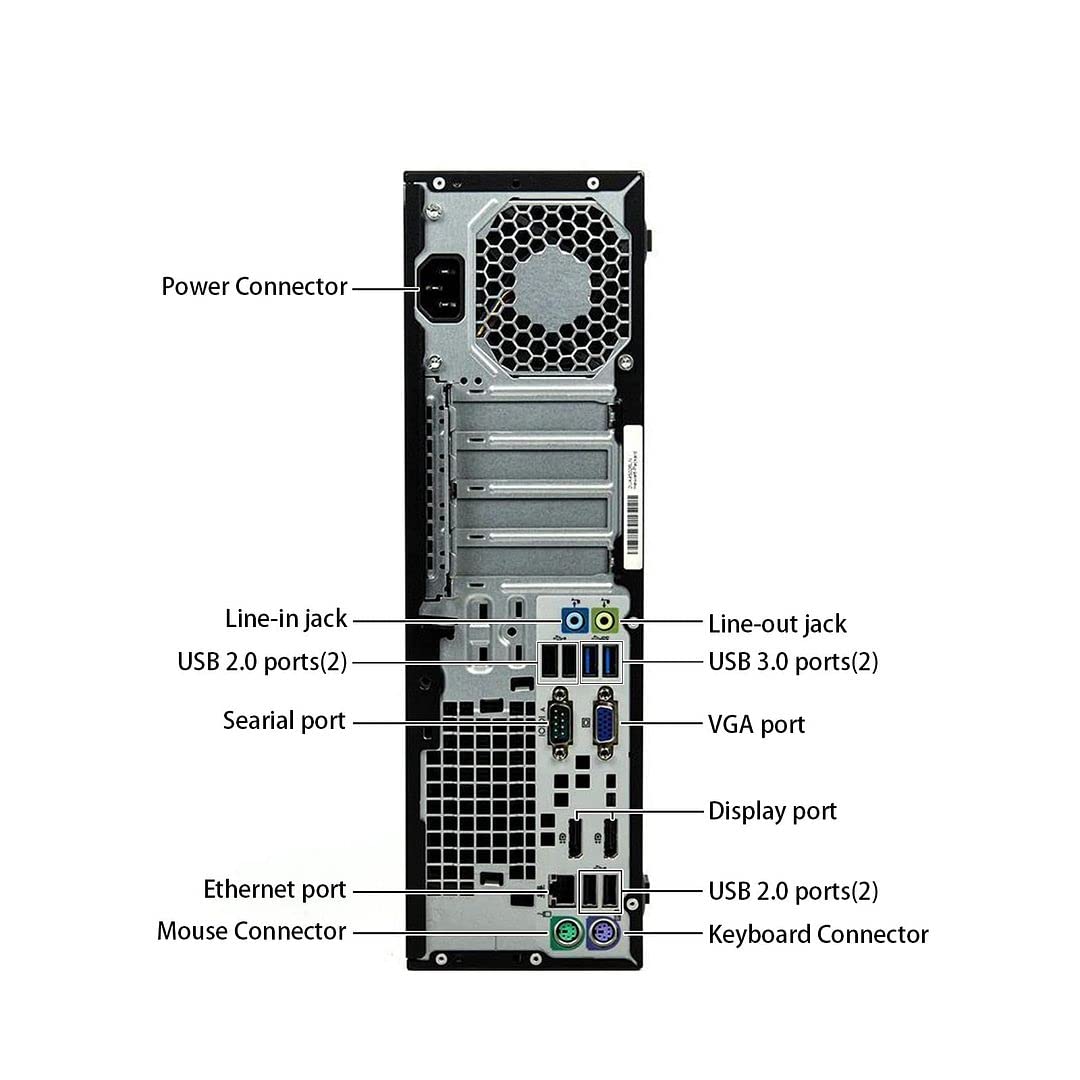 Refurbished HP EliteDesk 800 G1 SFF Desktop PC - Intel Core i5, 16GB RAM, 256GB SSD + 500GB HDD, WiFi, Windows 10, Office Ready, HDMI/DP, DVD-RW, Wireless Keyboard & Mouse Bundle - Perfect for Home Office, Business, Gaming & Remote Work (Renewed)