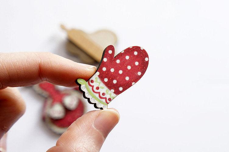 Laliblue 3-Piece Baking Pastries Brooches Set - Cute Cake & Dessert Pins for Bakers, Chefs & Baking Enthusiasts - Perfect for Aprons, Hats & Baking Accessories