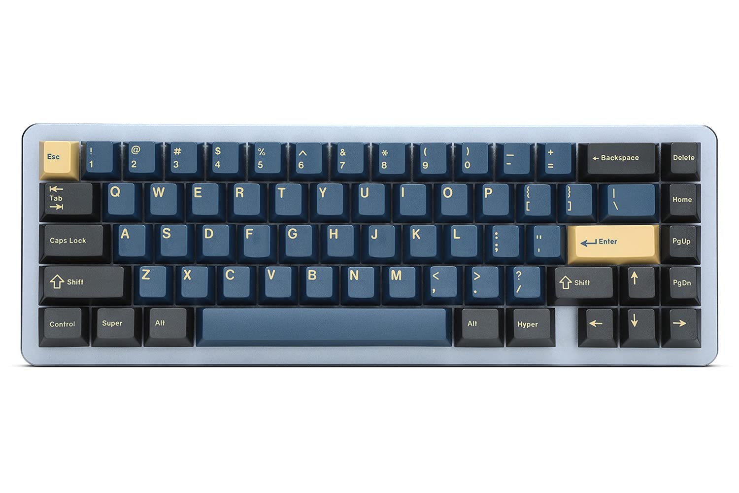 GMK Redsuns Blue Samurai Custom Mechanical Keyboard Keycaps - 153-Key Doubleshot PBT Cherry Profile Set for 60% 65% TKL Full-Size Layouts - Perfect for Gaming Typing & Office Work (Blue Base Kit)