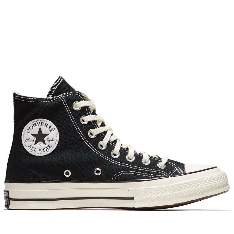 Converse Chuck 70 High Top Sneakers - Black & White Canvas Shoes for Men & Women | Classic Casual Fashion for Streetwear, Skateboarding & Everyday Wear