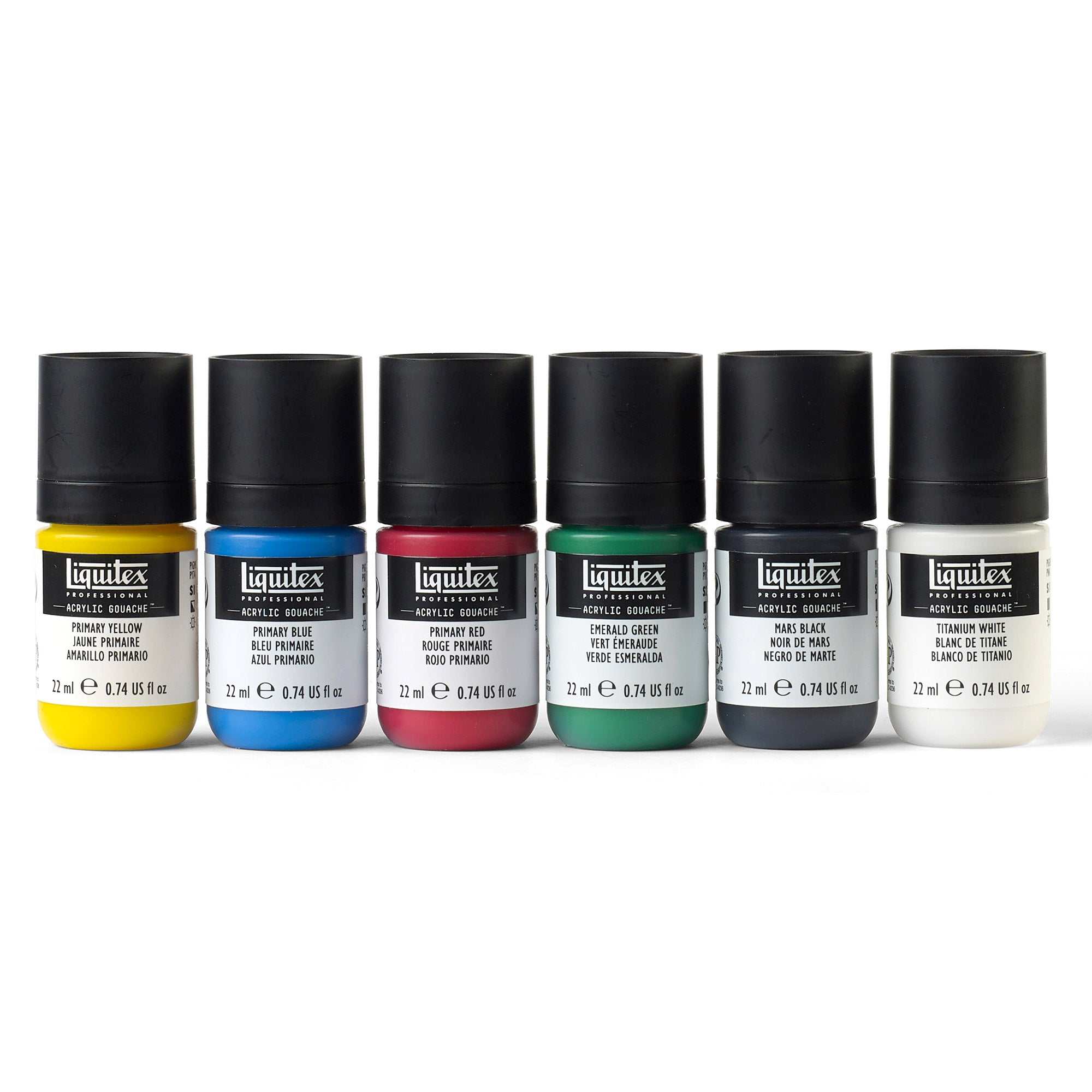 Acrylic Gouache Paint Set - 6 Primary Colors for Artists & Beginners | Perfect for Canvas Painting, Illustration & DIY Crafts