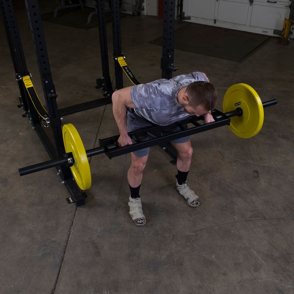 Body Solid OMG86 Olympic Multi Grip Swiss Bar - Heavy Duty Curl Bar for Weightlifting & Strength Training - Perfect for Home Gym & CrossFit Workouts