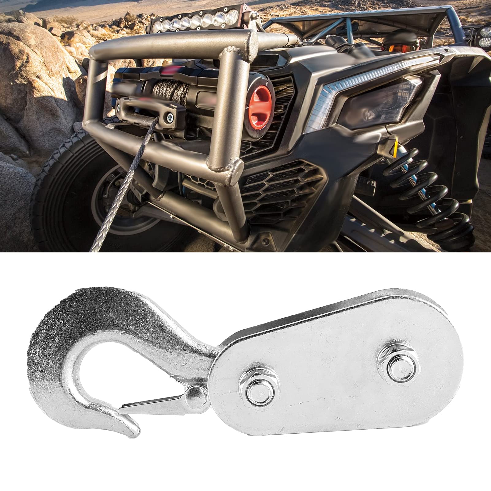 2 Ton Snatch Block Pulley for UTV ATV Quad Bike - Off-Road Recovery