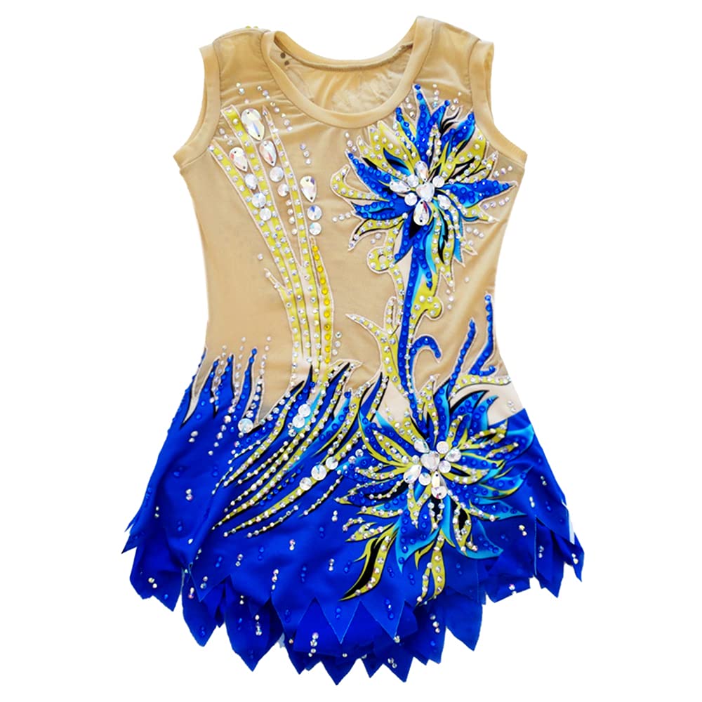 LIUHUO Girls Rhythmic Gymnastics Leotard - Teen Dance Unitard for Competition & Performance - Perfect for Ballet, Gymnastics, and Dance Recitals