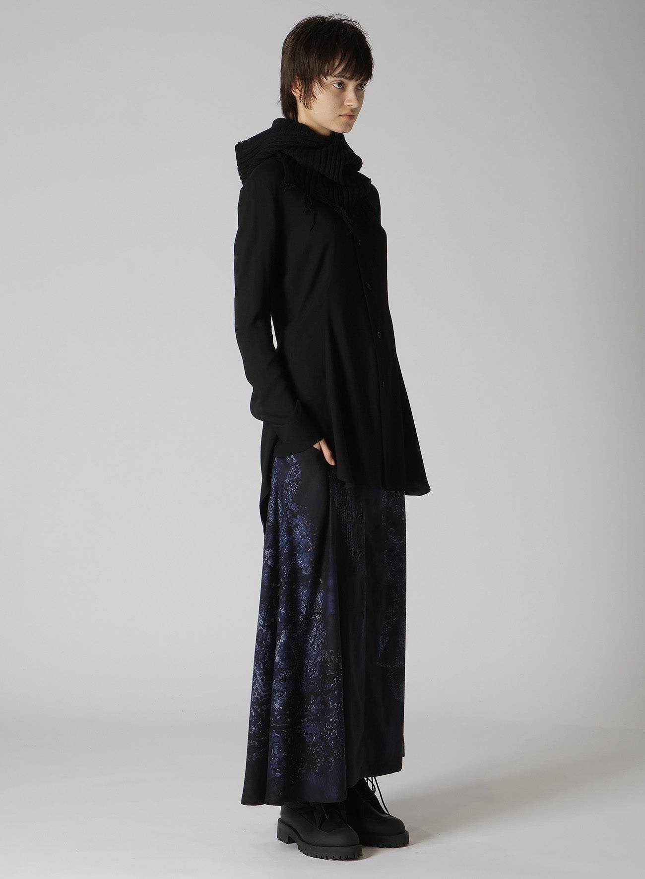 Elegant CU/Twill Lace Design PT Right Flare Skirt - Perfect for Casual Outings, Office Wear & Special Occasions
