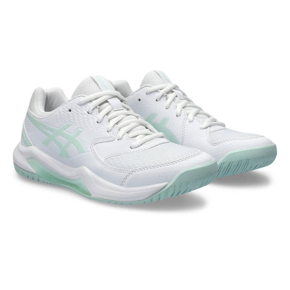 ASICS Gel-Dedicate 8 Women's Tennis Shoes - Lightweight Comfort for Court Performance | White/Pale Blue | Ideal for Tennis, Pickleball & Casual Wear