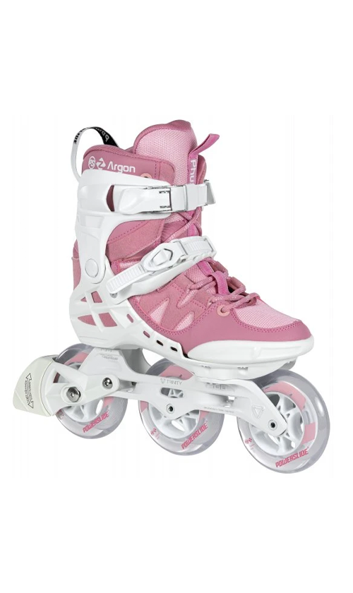 Powerslide Phuzion Argon 100 Women's Inline Skates - Rose Pink - Comfortable Fitness & Recreational Roller Skates for Outdoor & Indoor Use