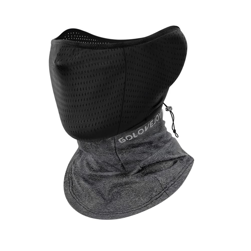 iKASUS Reusable Neck Gaiter Face Mask - Cooling UV Protection Bandana Balaclava Scarf for Men & Women - Perfect for Cycling, Hunting, Skiing, Hiking & Outdoor Sports (Dark Gray) - Stay Cool & Protected During Workouts & Adventures