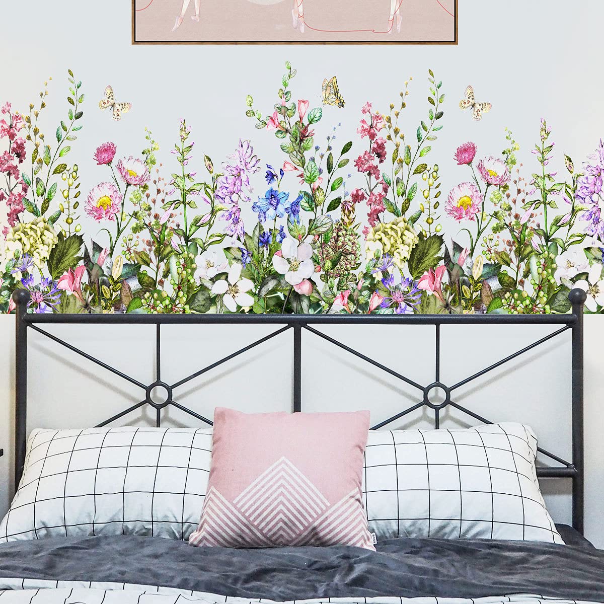 Dream Flower Wall Stickers - Creative Removable DIY Floral Decals for Living Room, Bedroom & TV Wall Decor | Perfect for Home, Wedding & Nursery Decorations