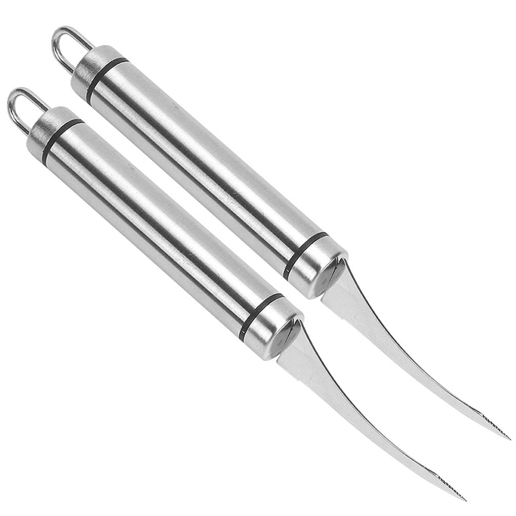 2-Pack Stainless Steel Kitchen Scissors - Heavy Duty Shrimp Shears for Seafood, Poultry & Food Prep - Sharp Cooking Shears for Shellfish, Herbs & More - Perfect for Home Chefs & Professional Kitchens