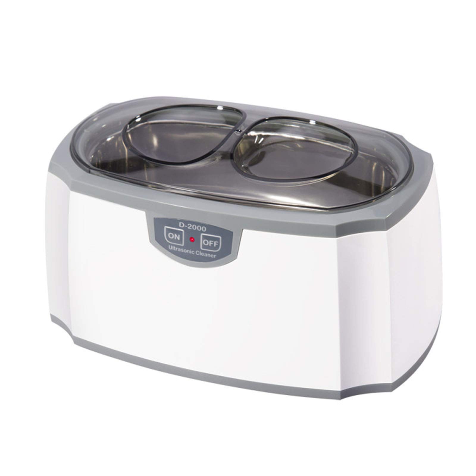 PZJ Ultrasonic Jewelry Cleaner Machine 420ML 45000Hz - Professional Cleaning for Rings, Necklaces, Watches, Eyeglasses, Coins & Metal Tools - White | Perfect for Home Jewelry Care, Watch Maintenance & Small Item Cleaning