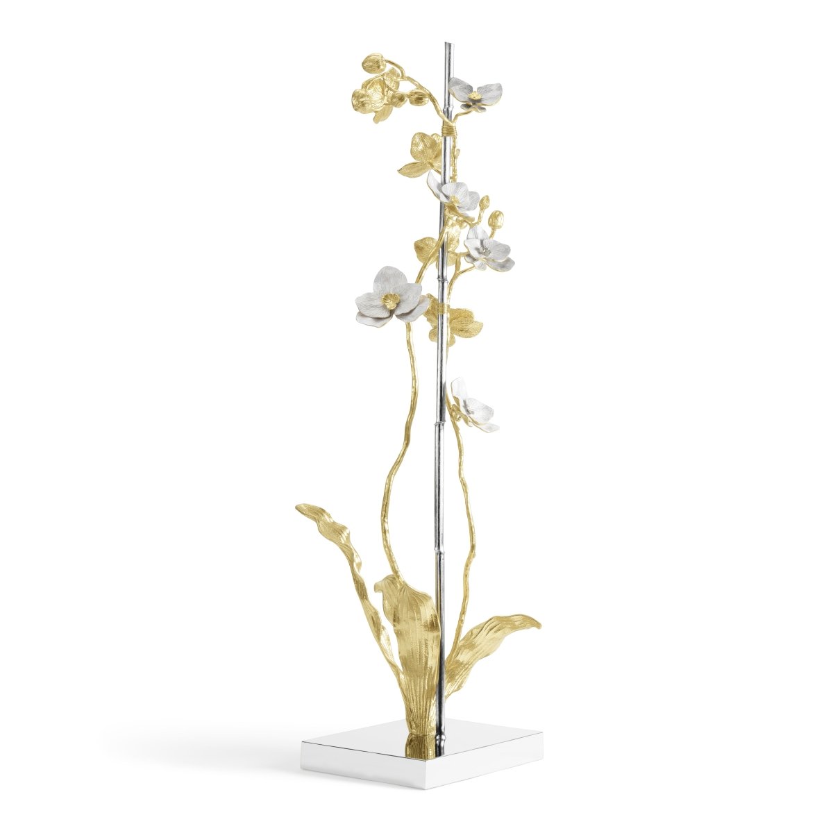 Exquisite Handcrafted Orchid Sculpture - Elegant Home Decor for Living Room, Office & Wedding Centerpiece
