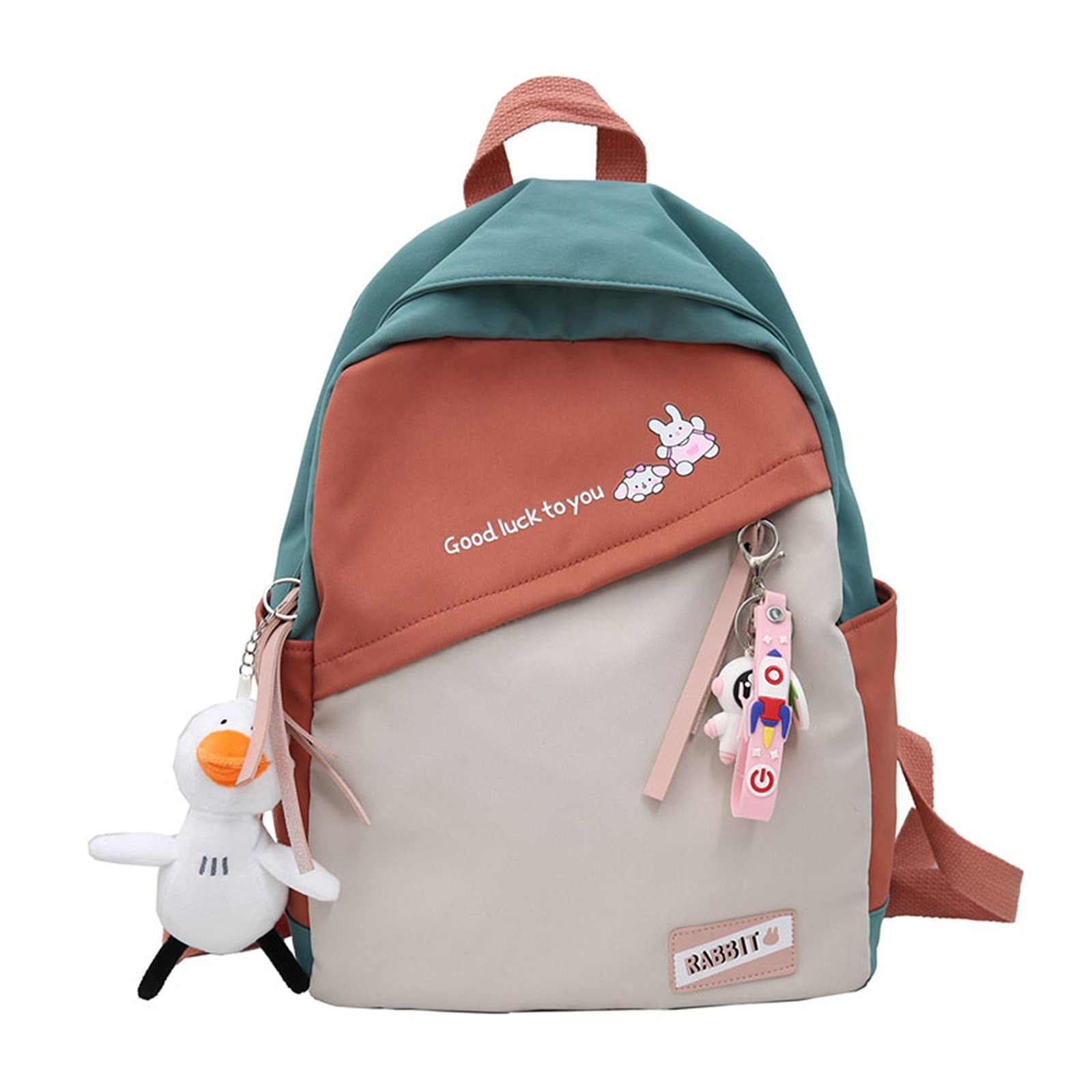 Japanese Style Cute Mouse Backpack for Girls - Kawaii Steamed Bun School Bag for Women - Perfect for School, Travel & Daily Use