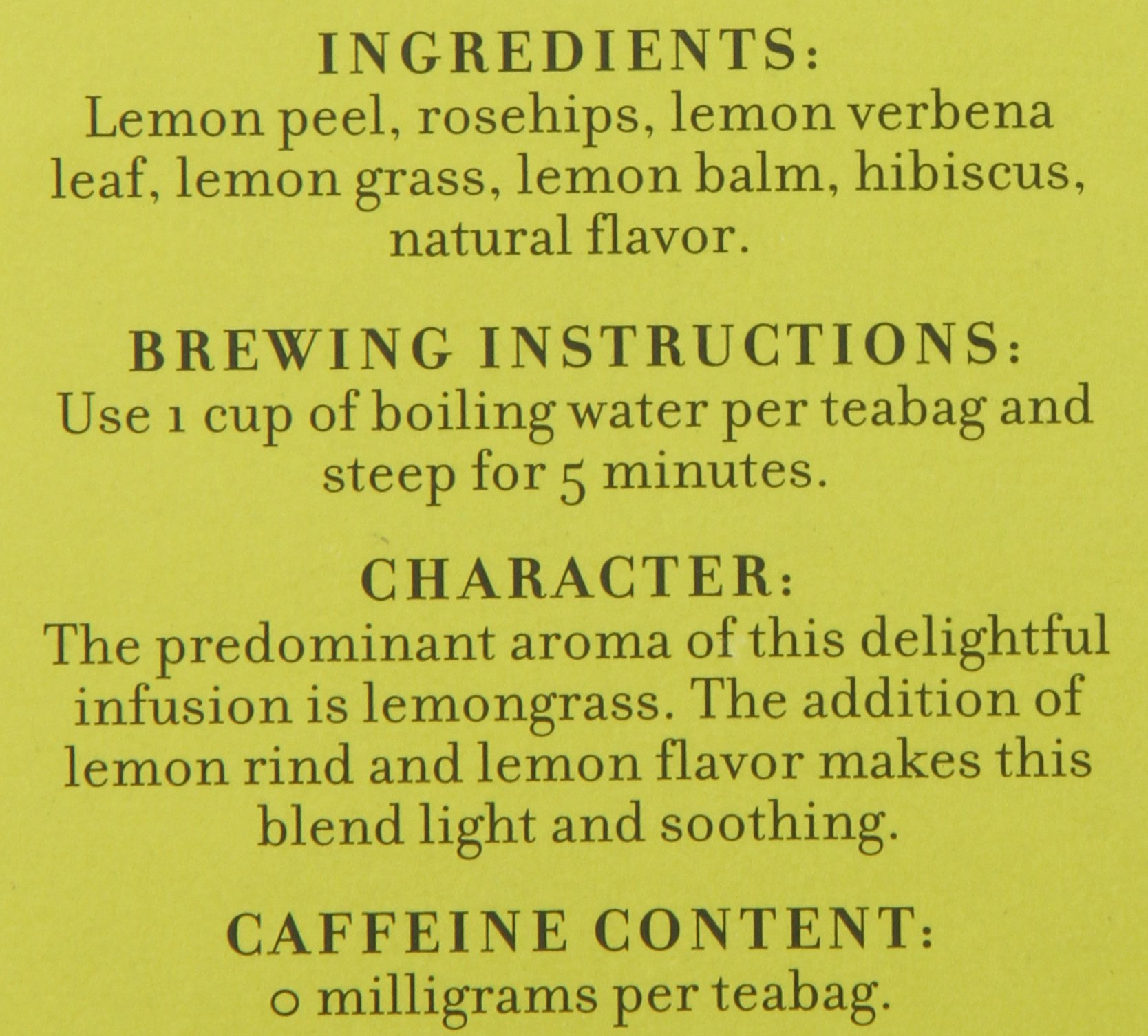 Harney & Sons Herbal Tea - Lemon Flavor, 50 Tea Bags | Caffeine-Free, Natural Ingredients | Perfect for Relaxation, Afternoon Tea & Gifts