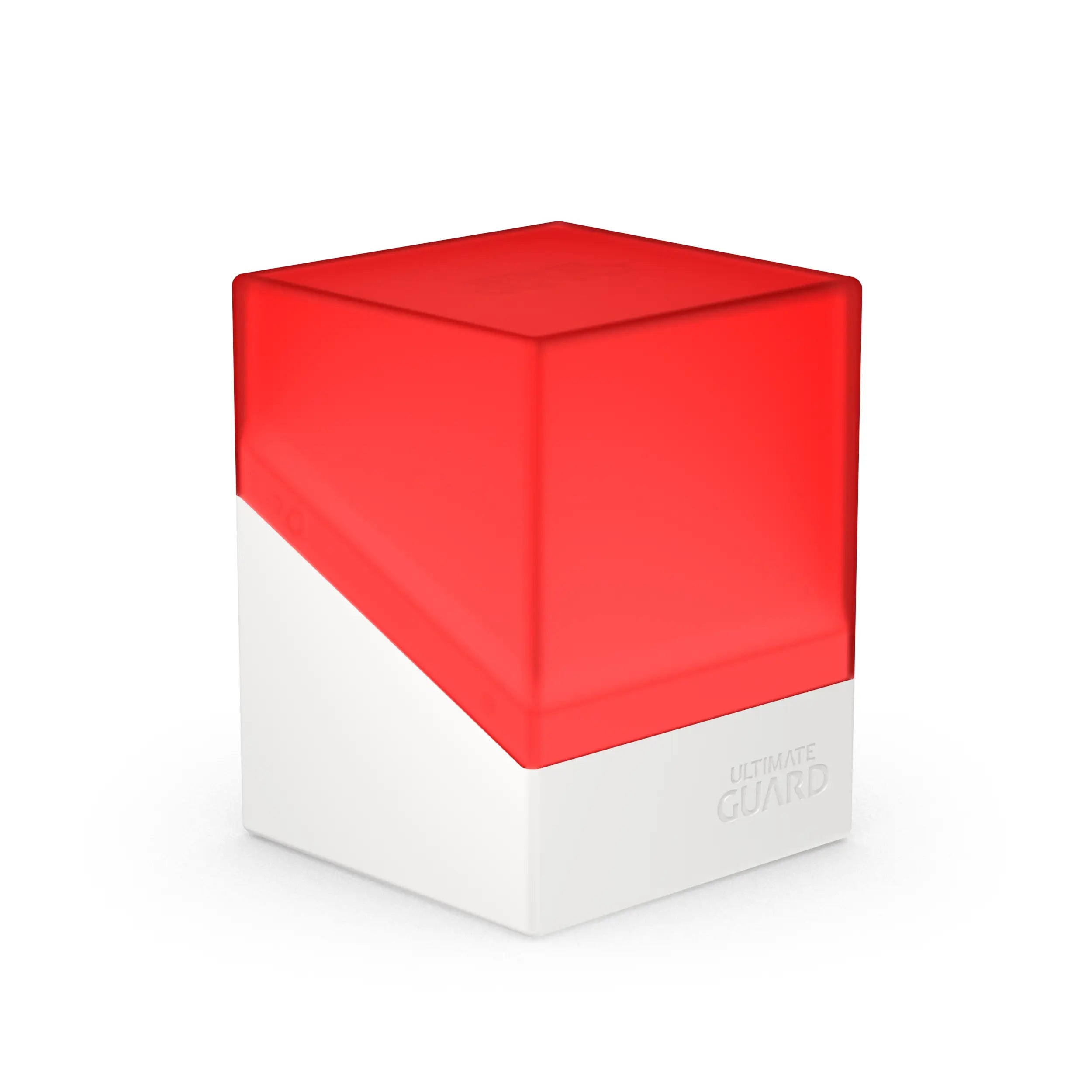 Boulder 100+ Deck Box for Magic: The Gathering Cards - Synergy Red/White - Perfect for Card Storage, Organization, and Travel