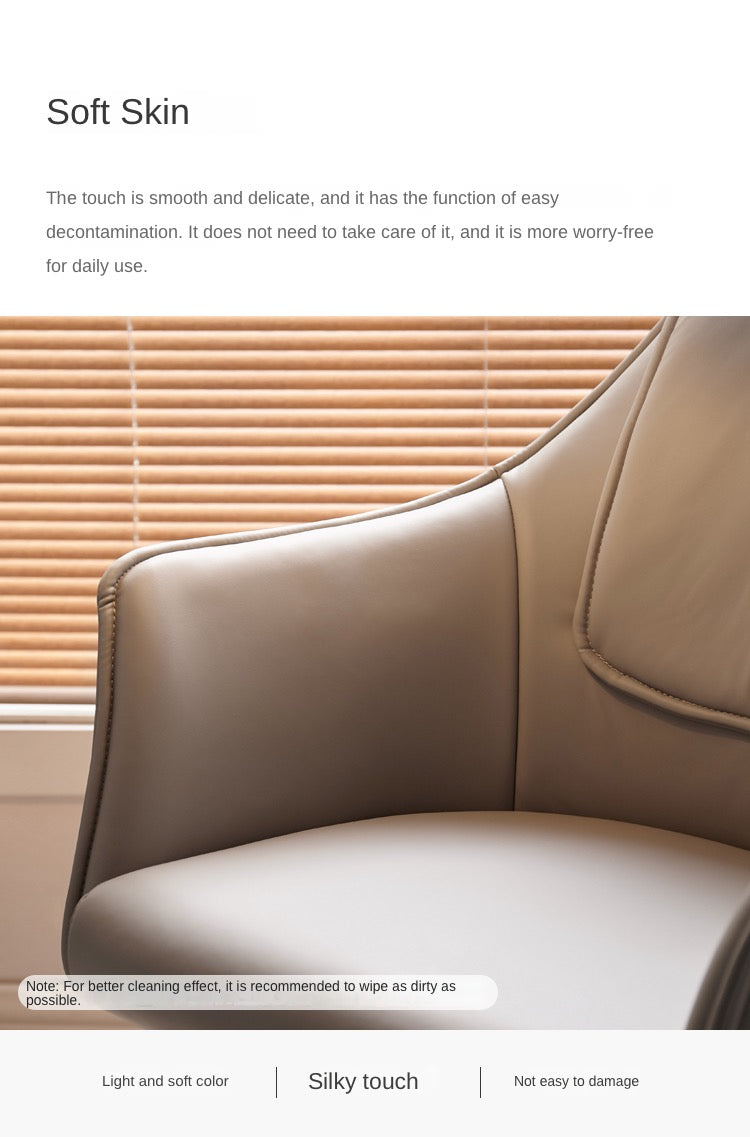 360° Swivel Beech Solid Wood Soft Chair - Ergonomic Comfort for Living Room, Office & Study