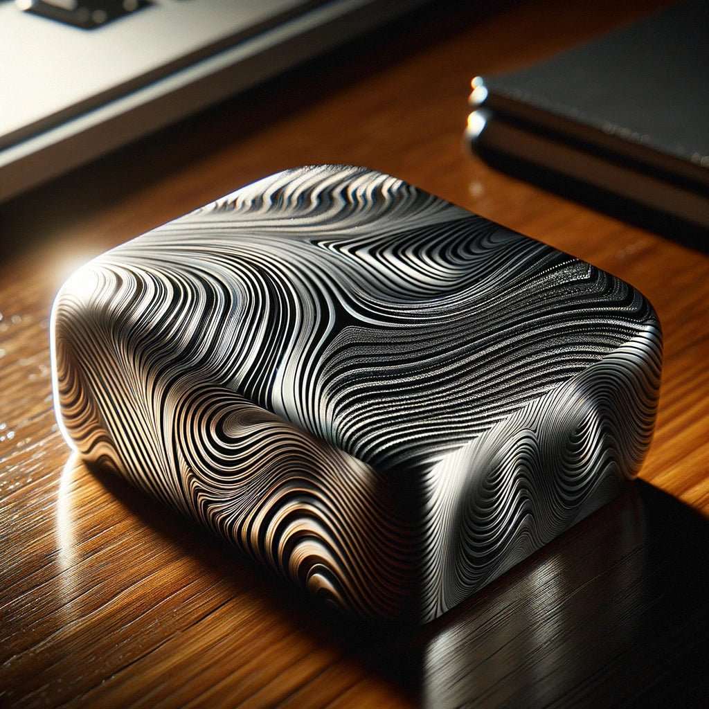 Premium Damascus Steel Paperweight - Handcrafted Office Desk Accessory for Home & Office Decor | Perfect Gift for Professionals & Collectors | Ideal for Books, Documents & Stationery Organization