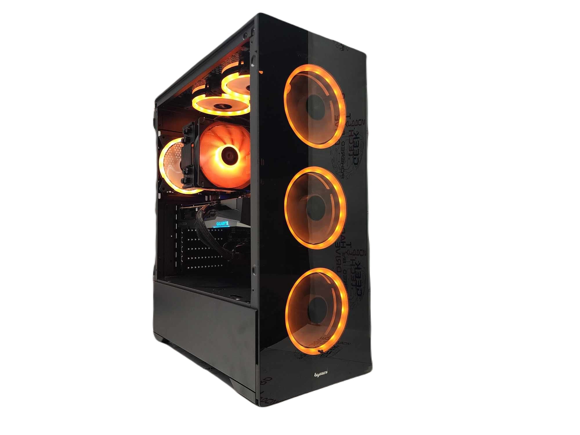 Custom Gaming PC Desktop Computer - AMD Ryzen 7 7800X3D, 2TB SSD, RX 6600 XT, 32GB RAM, Black Vog A620M - Perfect for 4K Gaming, Streaming & Content Creation