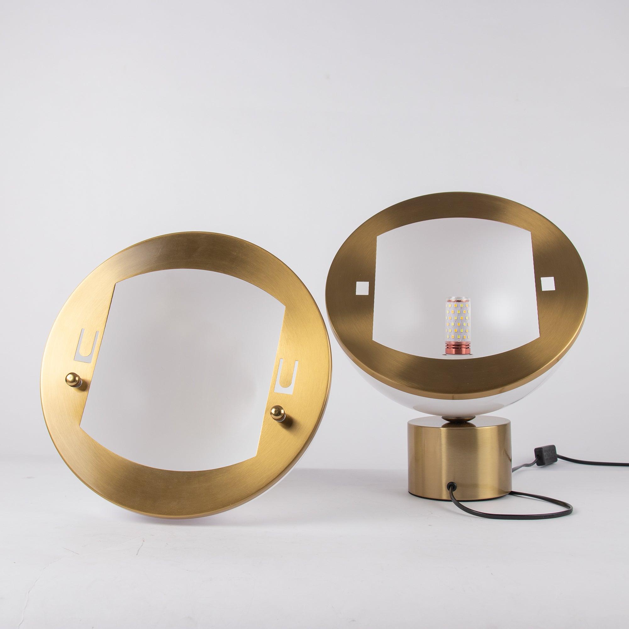 Modern Crescent Table Lamp - Adjustable LED Desk Light for Home Office, Bedroom & Study - Warm White & Cool White Lighting Options