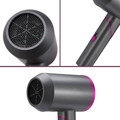Ion Aire Foldable Hair Dryer - Compact Travel Blow Dryer for Salon-Quality Styling at Home & On the Go