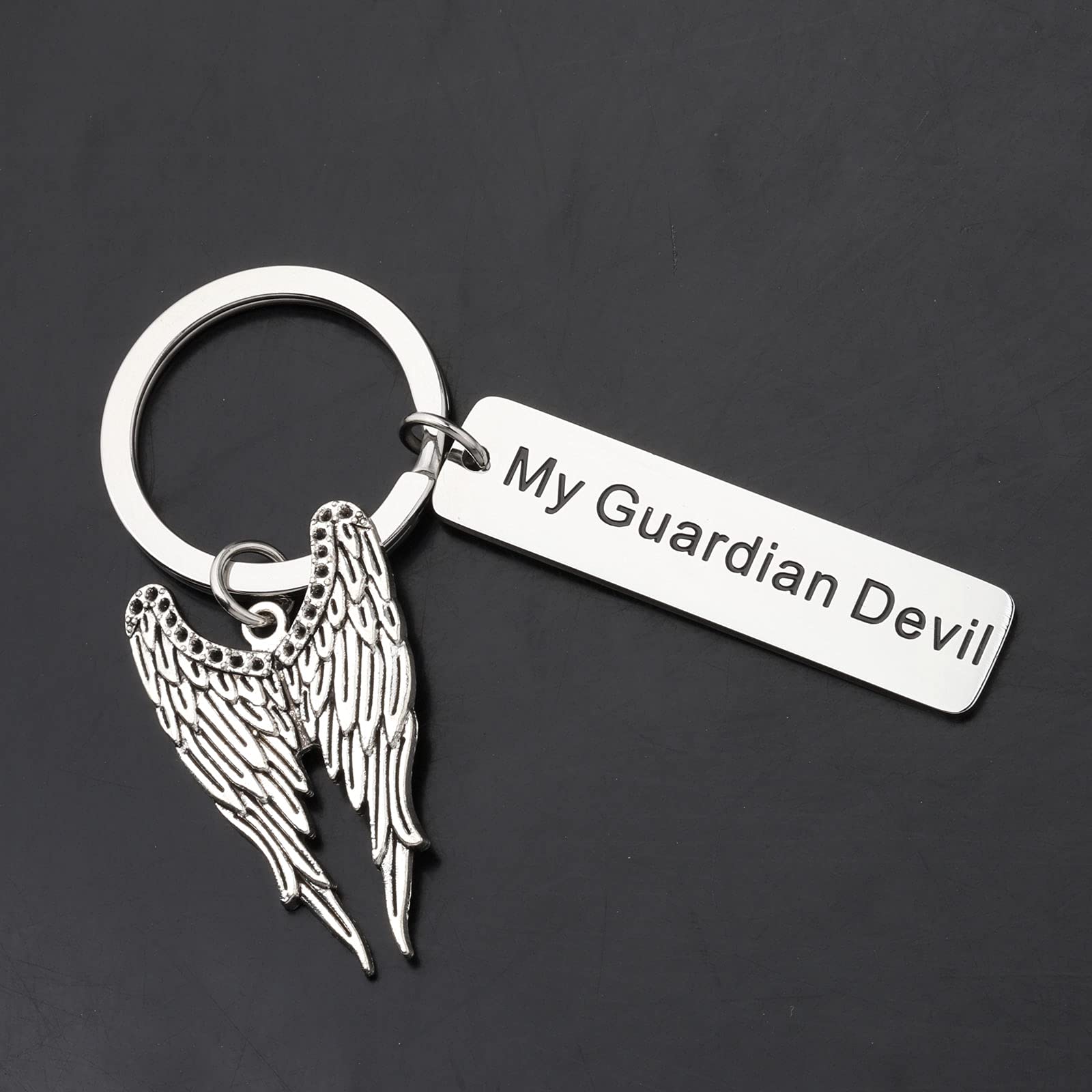 Stylish Devil Show Inspired Jewelry - My Guardian Devil Keychain - Unique Funny Devil Gift for Fans - Perfect for Cosplay, Gifts & Gothic Fashion Accessories