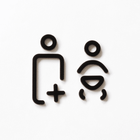 MOHEIM Baby & Parent Room Sign - Black Wooden Door Hanger for Nursery, Kids Bedroom & Parenting Spaces