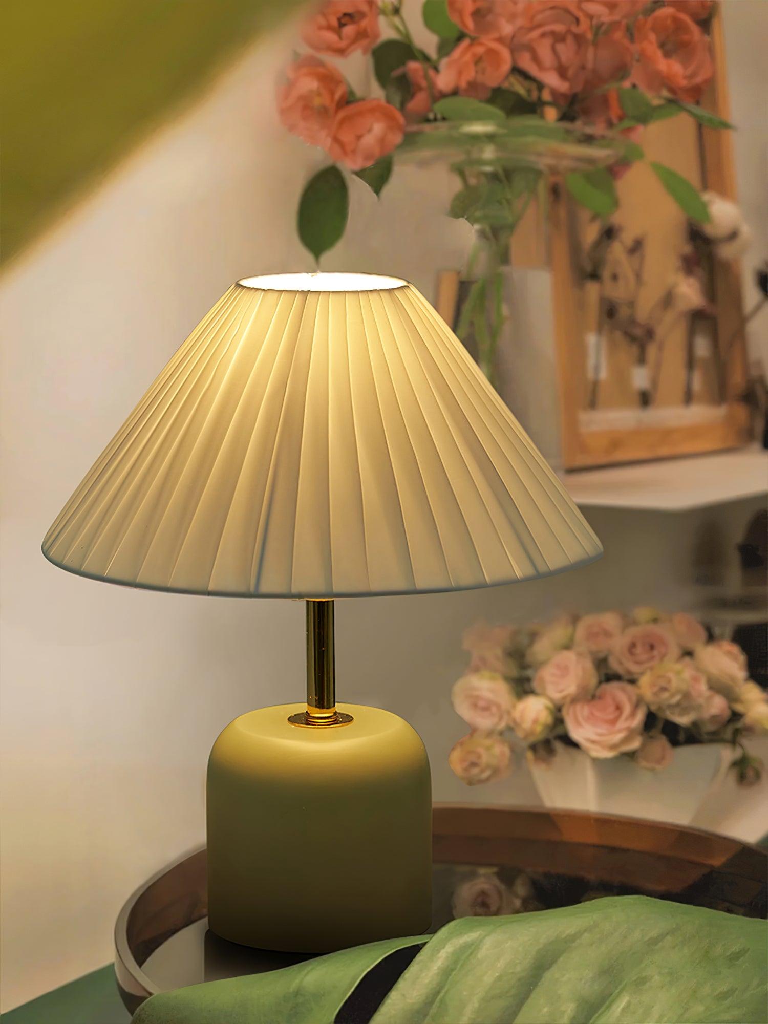 Lunitidal Modern LED Table Lamp - Adjustable Brightness & Color Temperature for Bedroom, Office, and Living Room - Stylish Nightstand Reading Light with USB Charging Port