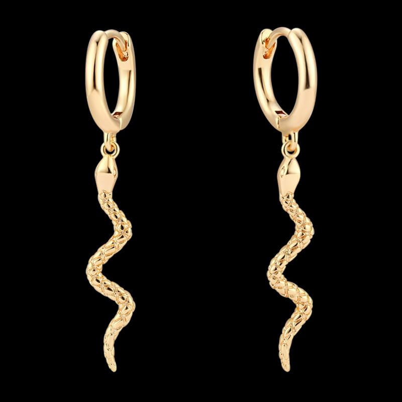 snake dangle hoop