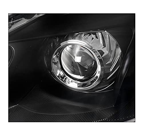 2013-2015 Nissan Altima Sedan 4DR Projector Headlights - Black Housing with 6