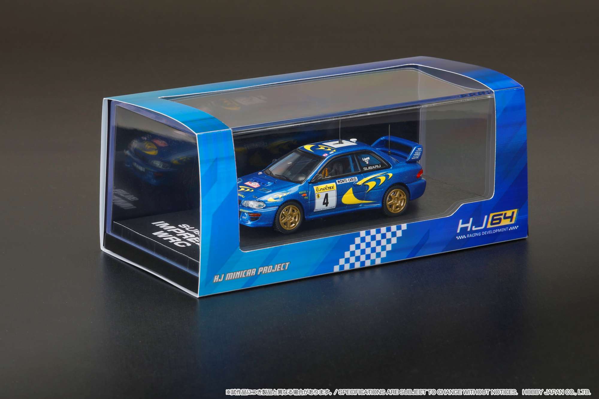 1/64 Scale Subaru Impreza 1997 Monte Carlo Winner Diecast Model Car - Hobby Japan x IG Collectible for Racing Fans & Display Shelf Decor