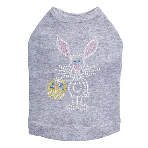 Easter Bunny with Basket Dog Tank Top - Soft Cotton Pet Shirt for Small & Medium Dogs - Cute Easter Outfit for Puppies - Perfect for Easter Photos & Holiday Celebrations