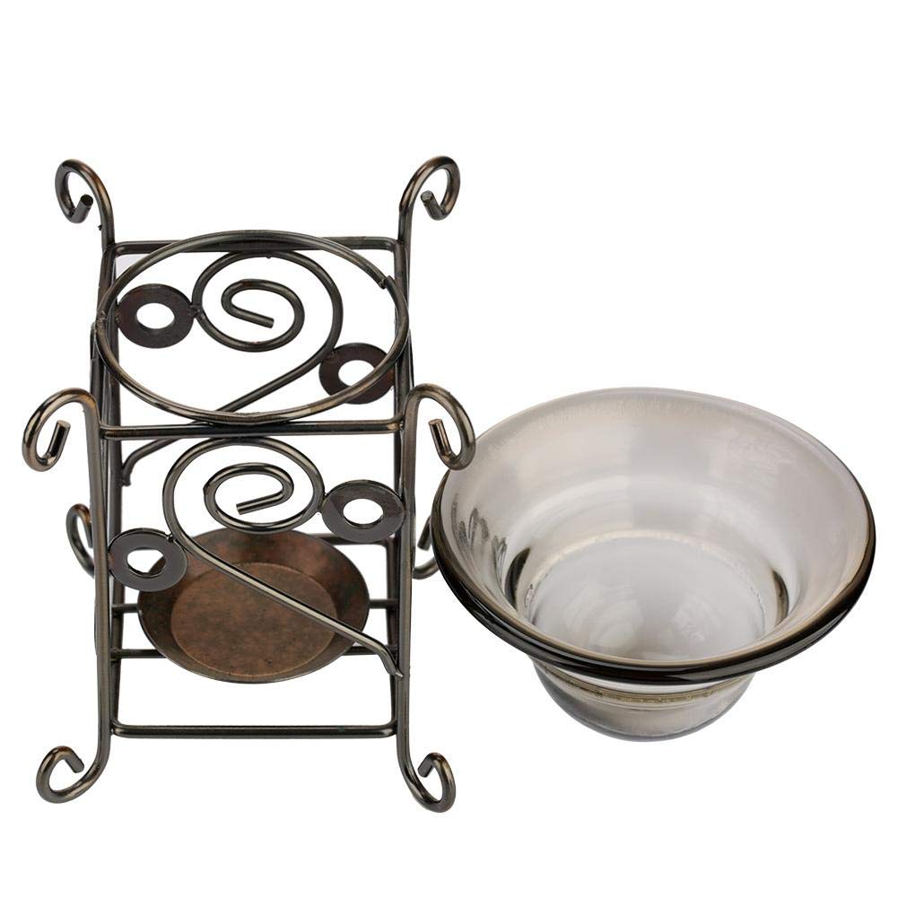 Deer-Shaped Iron Candle Holder & Essential Oil Diffuser - Aromatherapy Burner Lamp for Home Spa, Yoga, Meditation & Relaxation (Style 2)