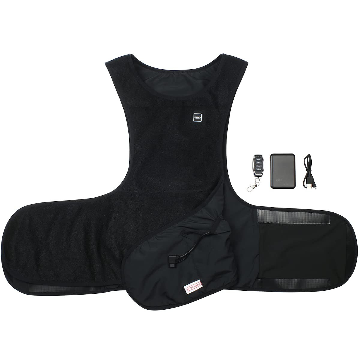 BOSS Men's Thermal Heated Base Layer Vest - Black - Size US 1 - Winter Warmth for Outdoor Activities, Skiing & Cold Weather Layering