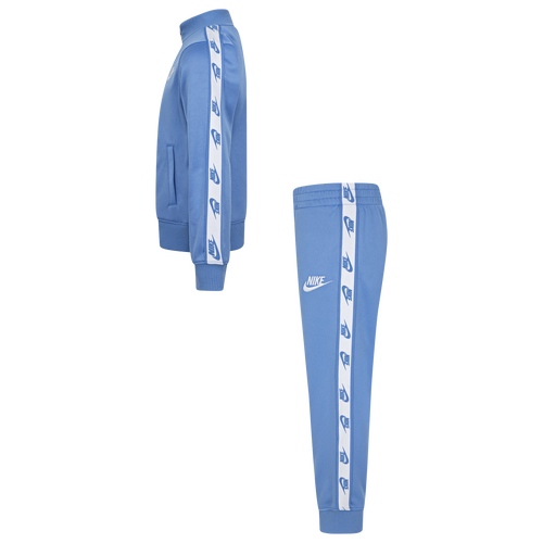 Nike Kids' Logo Taping Full Zip Blue Tracksuit Set - Boys & Girls Sportswear for Running, School & Casual Outfits